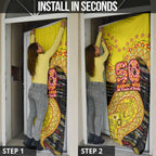 Richmond Tigers NAIDOC Week 2026 Door Cover Australian Aboriginal Dot Art Dreamtime Pattern Style