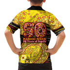 Richmond Tigers NAIDOC Week 2026 Family Matching Long Sleeve Bodycon Dress and Hawaiian Shirt Australian Aboriginal Dot Art Dreamtime Pattern Style