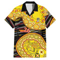 Richmond Tigers NAIDOC Week 2026 Family Matching Off Shoulder Short Dress and Hawaiian Shirt Australian Aboriginal Dot Art Dreamtime Pattern Style