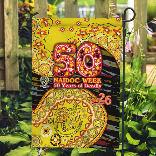 Richmond Tigers NAIDOC Week 2026 Garden Flag Australian Aboriginal Dot Art Dreamtime Pattern Style