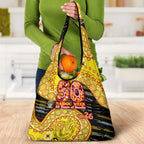 Richmond Tigers NAIDOC Week 2026 Grocery Bag Australian Aboriginal Dot Art Dreamtime Pattern Style