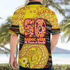 Richmond Tigers NAIDOC Week 2026 Hawaiian Shirt Australian Aboriginal Dot Art Dreamtime Pattern Style