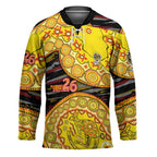 Richmond Tigers NAIDOC Week 2026 Hockey Jersey Australian Aboriginal Dot Art Dreamtime Pattern Style