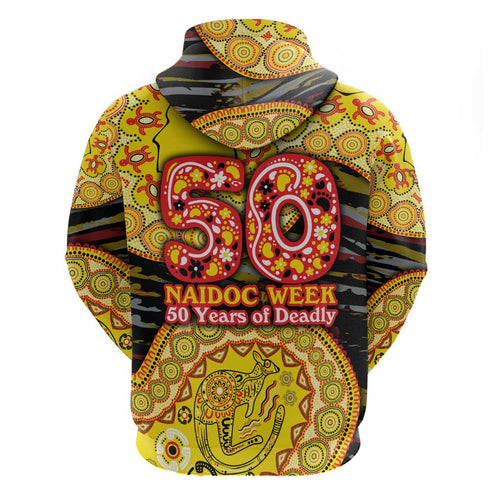 Richmond Tigers NAIDOC Week 2026 Hoodie Australian Aboriginal Dot Art Dreamtime Pattern Style