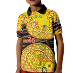 Richmond Tigers NAIDOC Week 2026 Kid Polo Shirt Australian Aboriginal Dot Art Dreamtime Pattern Style