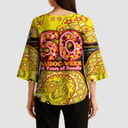 Richmond Tigers NAIDOC Week 2026 Kimono Sleeve Blouse Australian Aboriginal Dot Art Dreamtime Pattern Style
