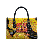 Richmond Tigers NAIDOC Week 2026 Leather Bag Australian Aboriginal Dot Art Dreamtime Pattern Style