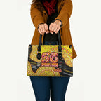 Richmond Tigers NAIDOC Week 2026 Leather Bag Australian Aboriginal Dot Art Dreamtime Pattern Style