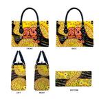 Richmond Tigers NAIDOC Week 2026 Leather Bag Australian Aboriginal Dot Art Dreamtime Pattern Style