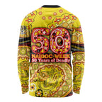 Richmond Tigers NAIDOC Week 2026 Long Sleeve Shirt Australian Aboriginal Dot Art Dreamtime Pattern Style