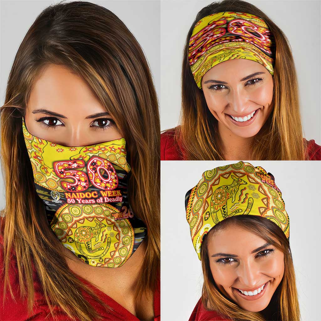 Richmond Tigers NAIDOC Week 2026 Neck Gaiter Australian Aboriginal Dot Art Dreamtime Pattern Style
