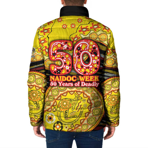 Richmond Tigers NAIDOC Week 2026 Padded Jacket Australian Aboriginal Dot Art Dreamtime Pattern Style