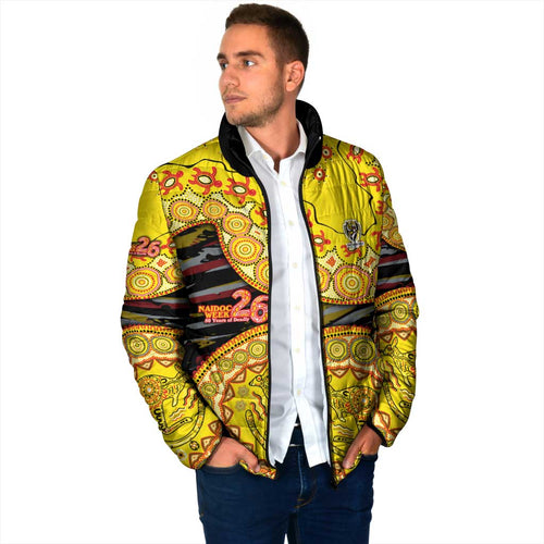 Richmond Tigers NAIDOC Week 2026 Padded Jacket Australian Aboriginal Dot Art Dreamtime Pattern Style