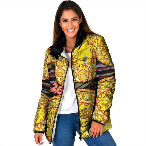 Richmond Tigers NAIDOC Week 2026 Padded Jacket Australian Aboriginal Dot Art Dreamtime Pattern Style