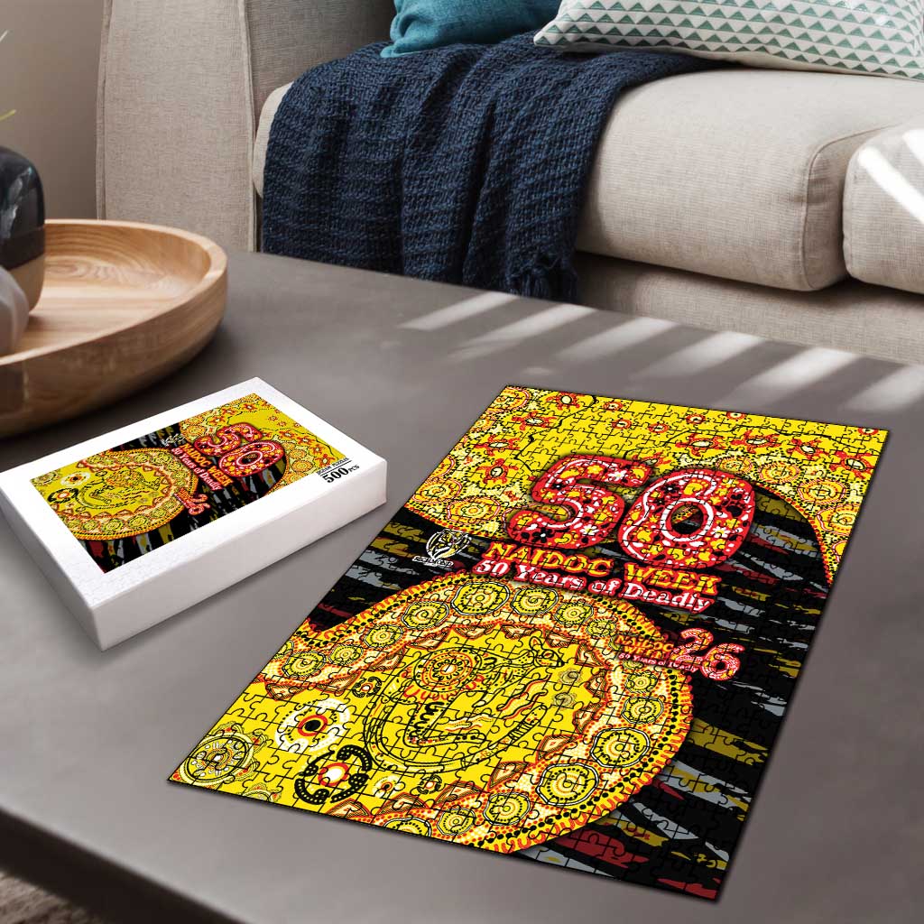 Richmond Tigers NAIDOC Week 2026 Puzzle Australian Aboriginal Dot Art Dreamtime Pattern Style