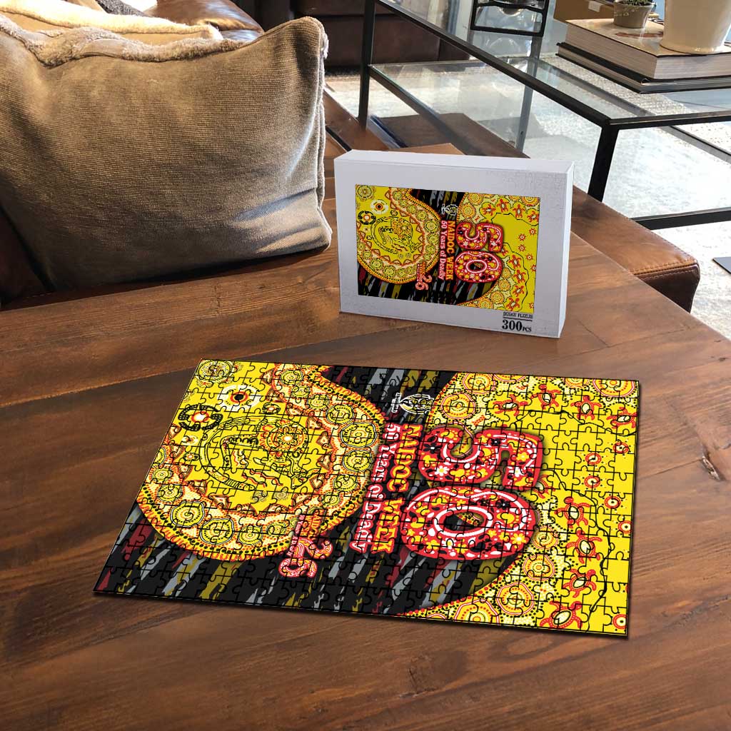 Richmond Tigers NAIDOC Week 2026 Puzzle Australian Aboriginal Dot Art Dreamtime Pattern Style