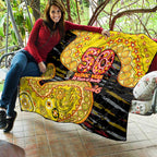 Richmond Tigers NAIDOC Week 2026 Quilt Australian Aboriginal Dot Art Dreamtime Pattern Style