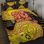 Richmond Tigers NAIDOC Week 2026 Quilt Bed Set Australian Aboriginal Dot Art Dreamtime Pattern Style