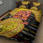Richmond Tigers NAIDOC Week 2026 Quilt Bed Set Australian Aboriginal Dot Art Dreamtime Pattern Style