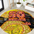 Richmond Tigers NAIDOC Week 2026 Round Carpet Australian Aboriginal Dot Art Dreamtime Pattern Style