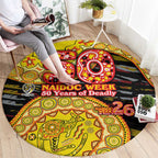 Richmond Tigers NAIDOC Week 2026 Round Carpet Australian Aboriginal Dot Art Dreamtime Pattern Style