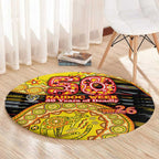 Richmond Tigers NAIDOC Week 2026 Round Carpet Australian Aboriginal Dot Art Dreamtime Pattern Style