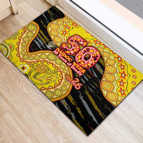 Richmond Tigers NAIDOC Week 2026 Rubber Doormat Australian Aboriginal Dot Art Dreamtime Pattern Style
