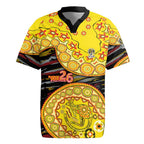 Richmond Tigers NAIDOC Week 2026 Rugby Jersey Australian Aboriginal Dot Art Dreamtime Pattern Style