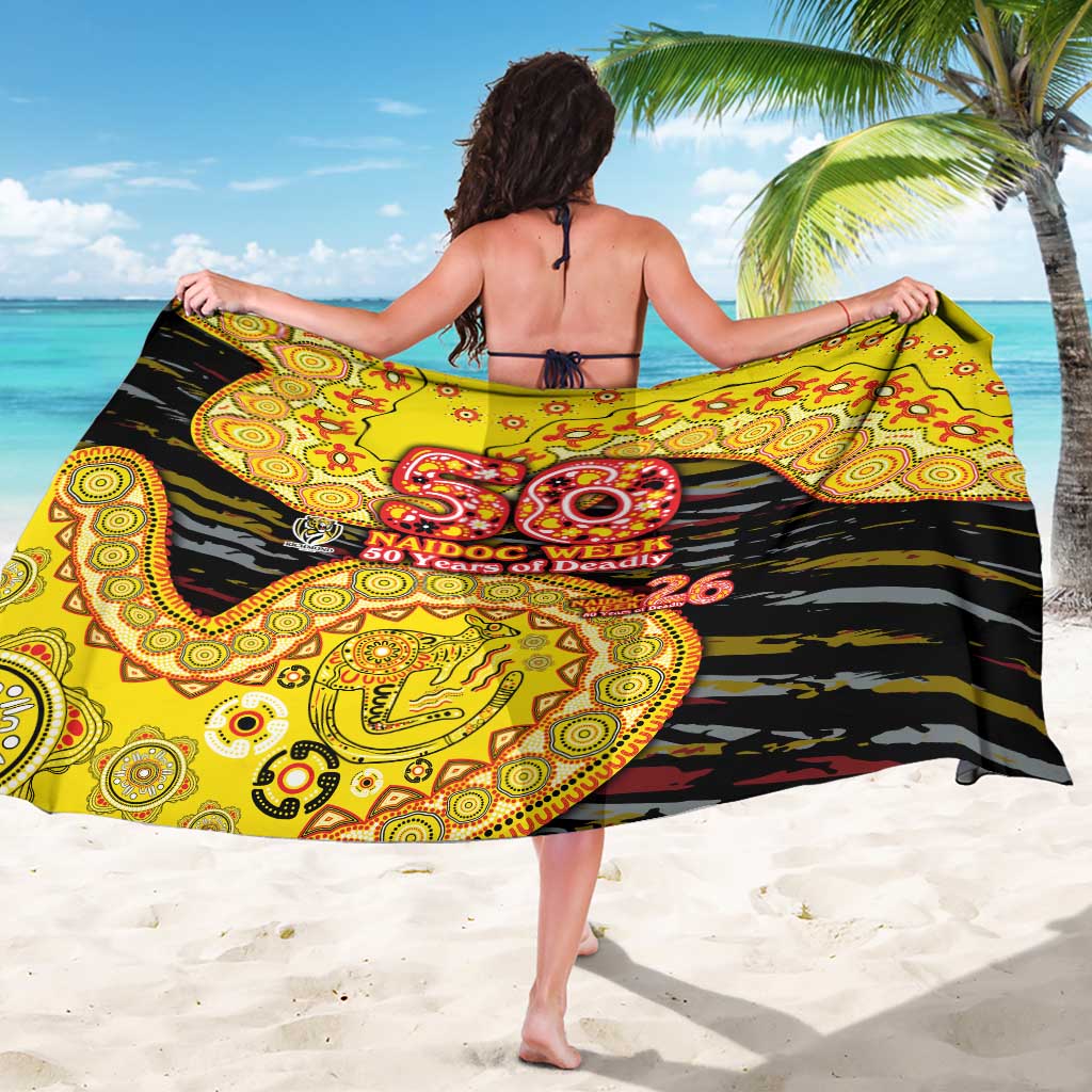 Richmond Tigers NAIDOC Week 2026 Sarong Australian Aboriginal Dot Art Dreamtime Pattern Style