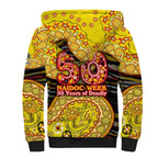 Richmond Tigers NAIDOC Week 2026 Sherpa Hoodie Australian Aboriginal Dot Art Dreamtime Pattern Style
