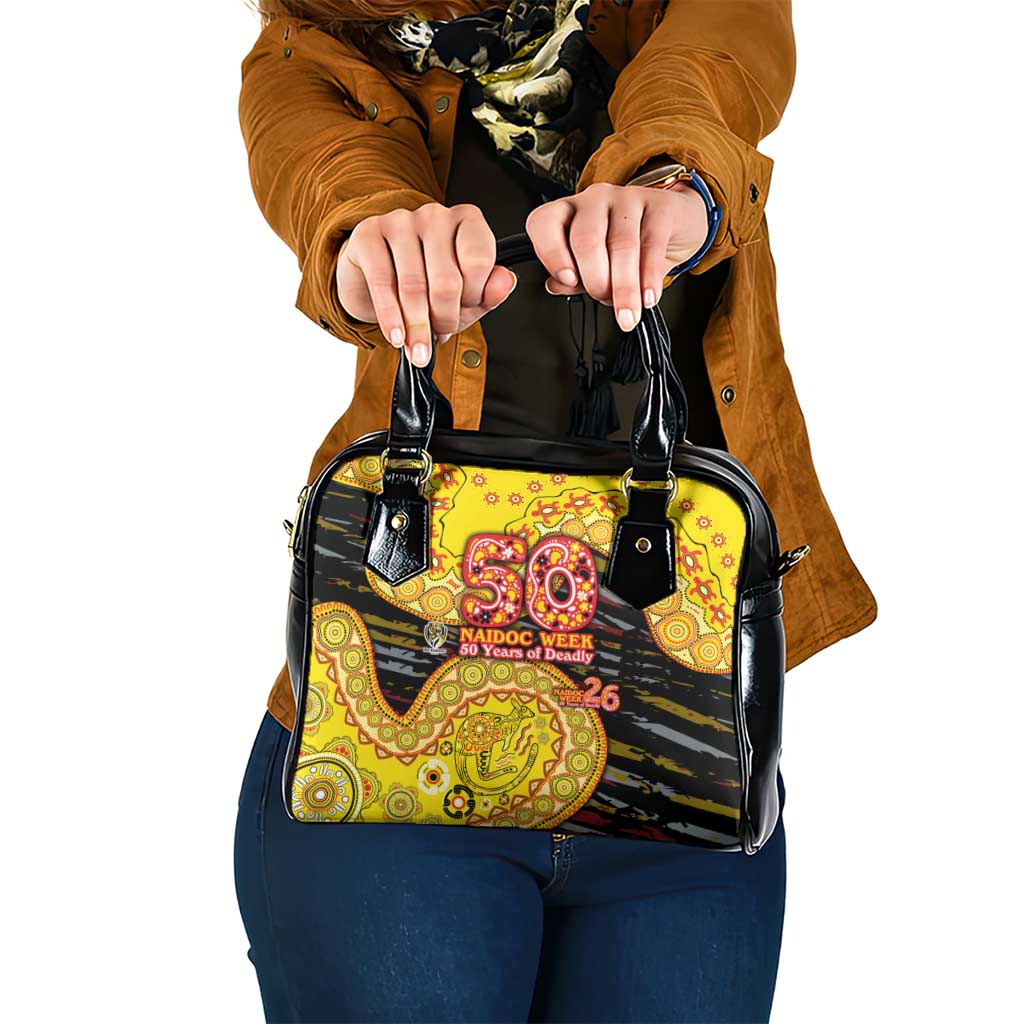 Richmond Tigers NAIDOC Week 2026 Shoulder Handbag Australian Aboriginal Dot Art Dreamtime Pattern Style