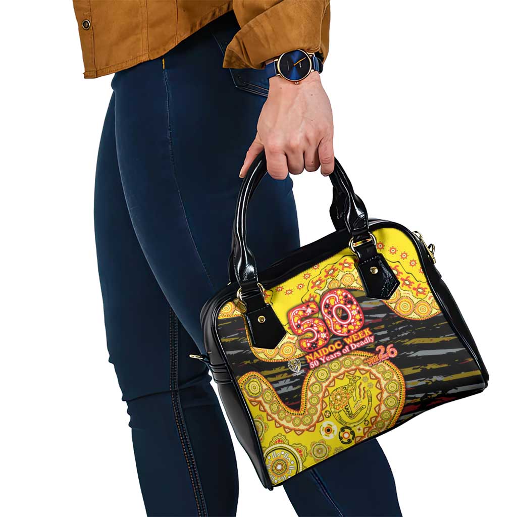 Richmond Tigers NAIDOC Week 2026 Shoulder Handbag Australian Aboriginal Dot Art Dreamtime Pattern Style