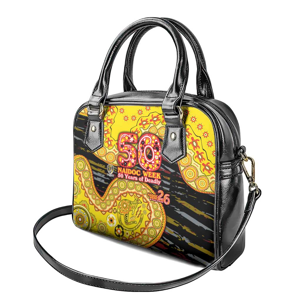 Richmond Tigers NAIDOC Week 2026 Shoulder Handbag Australian Aboriginal Dot Art Dreamtime Pattern Style