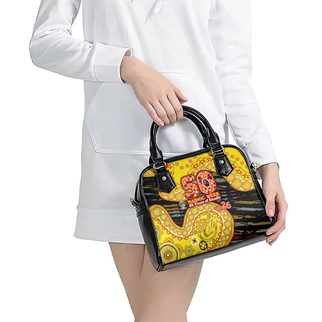 Richmond Tigers NAIDOC Week 2026 Shoulder Handbag Australian Aboriginal Dot Art Dreamtime Pattern Style