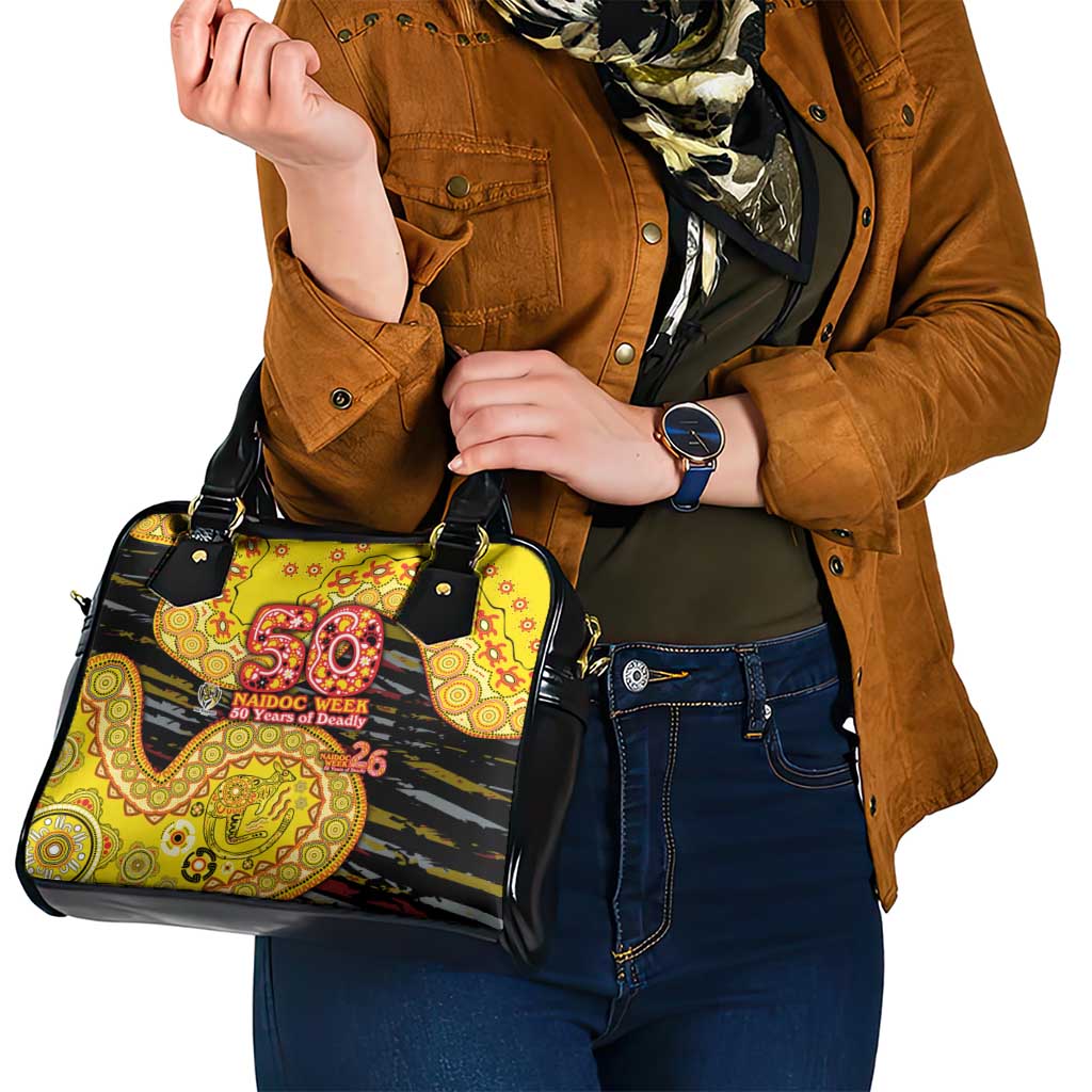 Richmond Tigers NAIDOC Week 2026 Shoulder Handbag Australian Aboriginal Dot Art Dreamtime Pattern Style