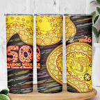 Richmond Tigers NAIDOC Week 2026 Skinny Tumbler Australian Aboriginal Dot Art Dreamtime Pattern Style