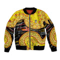 Richmond Tigers NAIDOC Week 2026 Sleeve Zip Bomber Jacket Australian Aboriginal Dot Art Dreamtime Pattern Style