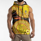 Richmond Tigers NAIDOC Week 2026 Sleeveless Hoodie Australian Aboriginal Dot Art Dreamtime Pattern Style