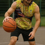 Richmond Tigers NAIDOC Week 2026 Sleeveless Hoodie Australian Aboriginal Dot Art Dreamtime Pattern Style