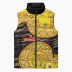 Richmond Tigers NAIDOC Week 2026 Sleeveless Puffer Jacket Australian Aboriginal Dot Art Dreamtime Pattern Style