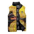 Richmond Tigers NAIDOC Week 2026 Sleeveless Puffer Jacket Australian Aboriginal Dot Art Dreamtime Pattern Style
