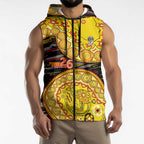 Richmond Tigers NAIDOC Week 2026 Sleeveless Zip Hoodie Australian Aboriginal Dot Art Dreamtime Pattern Style