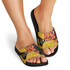 Richmond Tigers NAIDOC Week 2026 Slide Sandals Australian Aboriginal Dot Art Dreamtime Pattern Style