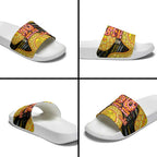 Richmond Tigers NAIDOC Week 2026 Slide Sandals Australian Aboriginal Dot Art Dreamtime Pattern Style