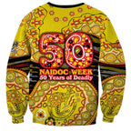 Richmond Tigers NAIDOC Week 2026 Sweatshirt Australian Aboriginal Dot Art Dreamtime Pattern Style