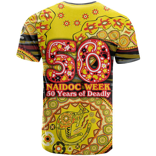 Richmond Tigers NAIDOC Week 2026 T Shirt Australian Aboriginal Dot Art Dreamtime Pattern Style