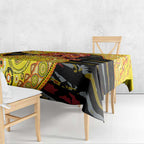 Richmond Tigers NAIDOC Week 2026 Tablecloth Australian Aboriginal Dot Art Dreamtime Pattern Style