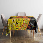 Richmond Tigers NAIDOC Week 2026 Tablecloth Australian Aboriginal Dot Art Dreamtime Pattern Style