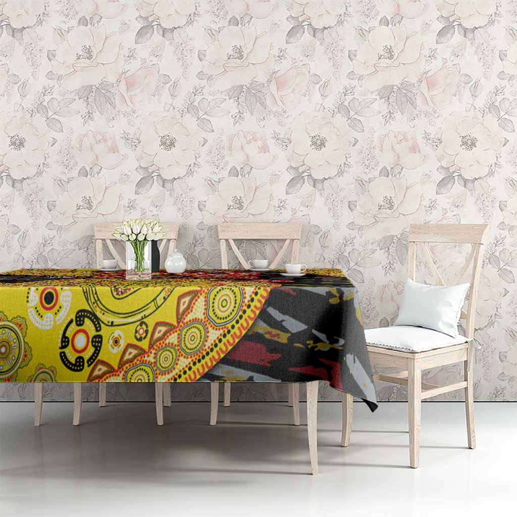 Richmond Tigers NAIDOC Week 2026 Tablecloth Australian Aboriginal Dot Art Dreamtime Pattern Style