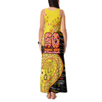 Richmond Tigers NAIDOC Week 2026 Tank Maxi Dress Australian Aboriginal Dot Art Dreamtime Pattern Style